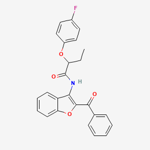 N-(2-benzoyl-1-benzofuran-3-yl)-2-(4-fluorophenoxy)butanamide