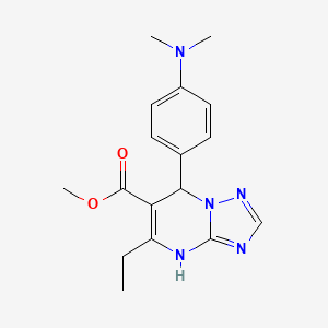 Methyl 7-[4-(dimethylamino)phenyl]-5-ethyl-4H,7H-[1,2,4]triazolo[1,5-A]pyrimidine-6-carboxylate