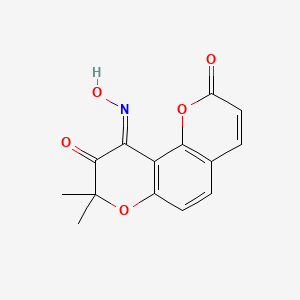 (10Z)-10-(hydroxyimino)-8,8-dimethyl-2H,8H-pyrano[2,3-f]chromene-2,9(10H)-dione