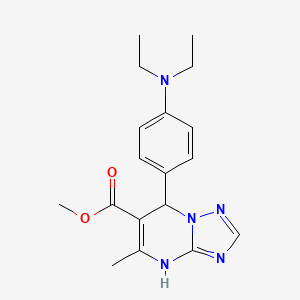 Methyl 7-[4-(diethylamino)phenyl]-5-methyl-4,7-dihydro[1,2,4]triazolo[1,5-a]pyrimidine-6-carboxylate