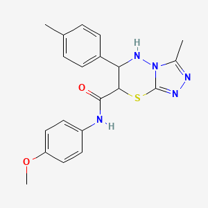 N-(4-methoxyphenyl)-3-methyl-6-(4-methylphenyl)-6,7-dihydro-5H-[1,2,4]triazolo[3,4-b][1,3,4]thiadiazine-7-carboxamide