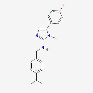 5-(4-fluorophenyl)-1-methyl-N-[4-(propan-2-yl)benzyl]-1H-imidazol-2-amine