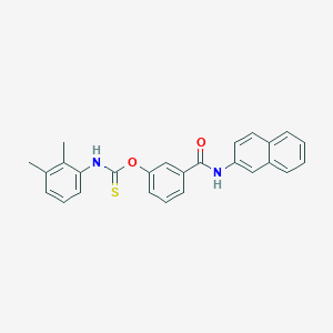 O-[3-(naphthalen-2-ylcarbamoyl)phenyl] (2,3-dimethylphenyl)carbamothioate