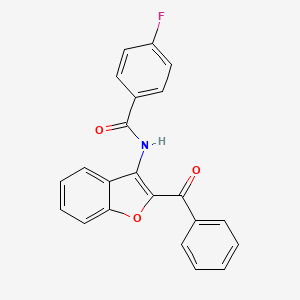 N-(2-benzoyl-1-benzofuran-3-yl)-4-fluorobenzamide