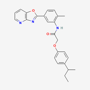 2-(4-sec-butylphenoxy)-N-(2-methyl-5-[1,3]oxazolo[4,5-b]pyridin-2-ylphenyl)acetamide