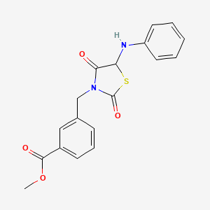 Methyl 3-[(5-anilino-2,4-dioxo-1,3-thiazolidin-3-yl)methyl]benzoate