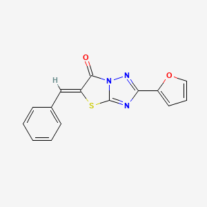 molecular formula C15H9N3O2S B15023208 (5Z)-5-benzylidene-2-(furan-2-yl)[1,3]thiazolo[3,2-b][1,2,4]triazol-6(5H)-one 