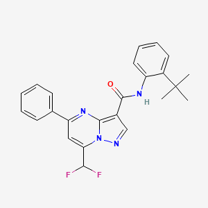 N-(2-tert-butylphenyl)-7-(difluoromethyl)-5-phenylpyrazolo[1,5-a]pyrimidine-3-carboxamide