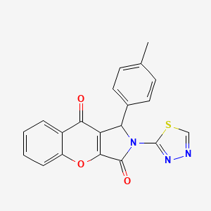 1-(4-Methylphenyl)-2-(1,3,4-thiadiazol-2-yl)-1,2-dihydrochromeno[2,3-c]pyrrole-3,9-dione