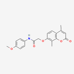 2-[(4,8-dimethyl-2-oxo-2H-chromen-7-yl)oxy]-N-(4-methoxyphenyl)acetamide