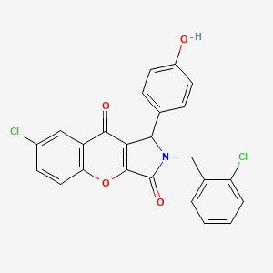 7-Chloro-2-(2-chlorobenzyl)-1-(4-hydroxyphenyl)-1,2-dihydrochromeno[2,3-c]pyrrole-3,9-dione