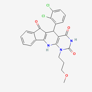 2-(2,3-dichlorophenyl)-7-(3-methoxypropyl)-5,7,9-triazatetracyclo[8.7.0.03,8.011,16]heptadeca-1(10),3(8),11,13,15-pentaene-4,6,17-trione