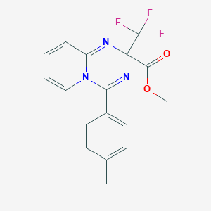 molecular formula C17H14F3N3O2 B15023279 methyl 4-(4-methylphenyl)-2-(trifluoromethyl)-2H-pyrido[1,2-a][1,3,5]triazine-2-carboxylate 