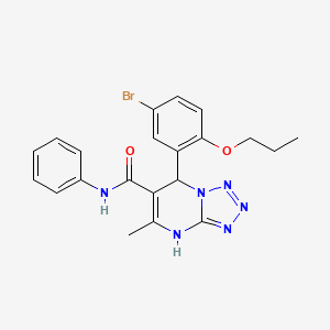 7-(5-bromo-2-propoxyphenyl)-5-methyl-N-phenyl-4,7-dihydrotetrazolo[1,5-a]pyrimidine-6-carboxamide