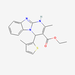 Ethyl 2-methyl-4-(3-methylthiophen-2-yl)-1,4-dihydropyrimido[1,2-a]benzimidazole-3-carboxylate