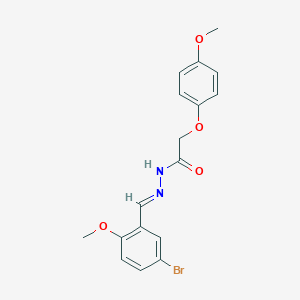 N'-[(E)-(5-bromo-2-methoxyphenyl)methylidene]-2-(4-methoxyphenoxy)acetohydrazide