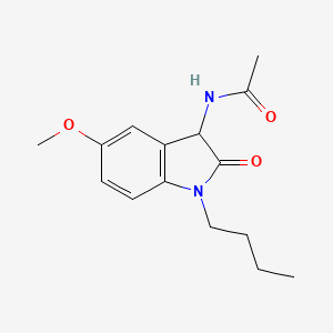 N-(1-butyl-5-methoxy-2-oxo-2,3-dihydro-1H-indol-3-yl)acetamide