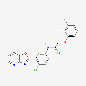 N-[4-chloro-3-([1,3]oxazolo[4,5-b]pyridin-2-yl)phenyl]-2-(2,3-dimethylphenoxy)acetamide