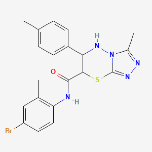 N-(4-bromo-2-methylphenyl)-3-methyl-6-(4-methylphenyl)-6,7-dihydro-5H-[1,2,4]triazolo[3,4-b][1,3,4]thiadiazine-7-carboxamide