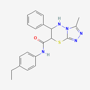 N-(4-ethylphenyl)-3-methyl-6-phenyl-6,7-dihydro-5H-[1,2,4]triazolo[3,4-b][1,3,4]thiadiazine-7-carboxamide