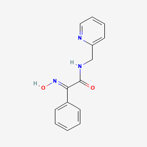 (2E)-2-(hydroxyimino)-2-phenyl-N-(pyridin-2-ylmethyl)ethanamide