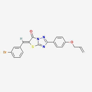 (5Z)-5-(3-bromobenzylidene)-2-[4-(prop-2-en-1-yloxy)phenyl][1,3]thiazolo[3,2-b][1,2,4]triazol-6(5H)-one