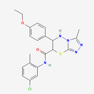 N-(5-chloro-2-methylphenyl)-6-(4-ethoxyphenyl)-3-methyl-6,7-dihydro-5H-[1,2,4]triazolo[3,4-b][1,3,4]thiadiazine-7-carboxamide