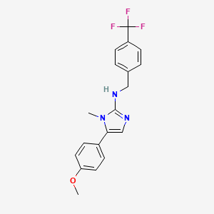 5-(4-methoxyphenyl)-1-methyl-N-[4-(trifluoromethyl)benzyl]-1H-imidazol-2-amine