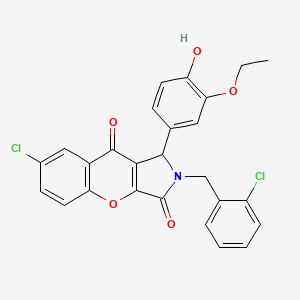 7-Chloro-2-(2-chlorobenzyl)-1-(3-ethoxy-4-hydroxyphenyl)-1,2-dihydrochromeno[2,3-c]pyrrole-3,9-dione