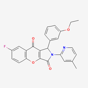 1-(3-Ethoxyphenyl)-7-fluoro-2-(4-methylpyridin-2-yl)-1,2-dihydrochromeno[2,3-c]pyrrole-3,9-dione