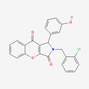 2-(2-Chlorobenzyl)-1-(3-hydroxyphenyl)-1,2-dihydrochromeno[2,3-c]pyrrole-3,9-dione