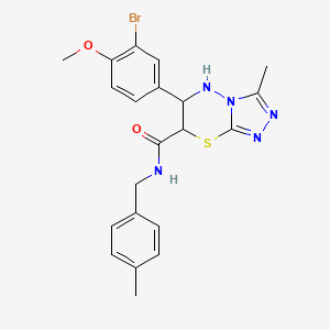 6-(3-bromo-4-methoxyphenyl)-3-methyl-N-(4-methylbenzyl)-6,7-dihydro-5H-[1,2,4]triazolo[3,4-b][1,3,4]thiadiazine-7-carboxamide