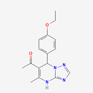 1-[7-(4-Ethoxyphenyl)-5-methyl-4,7-dihydro[1,2,4]triazolo[1,5-a]pyrimidin-6-yl]ethanone