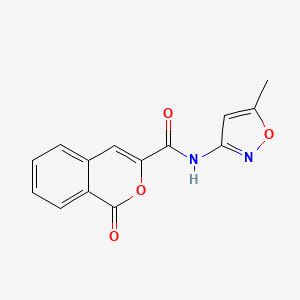 N-(5-methyl-1,2-oxazol-3-yl)-1-oxo-1H-isochromene-3-carboxamide