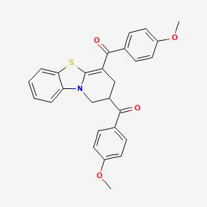 2,3-dihydro-1H-pyrido[2,1-b][1,3]benzothiazole-2,4-diylbis[(4-methoxyphenyl)methanone]