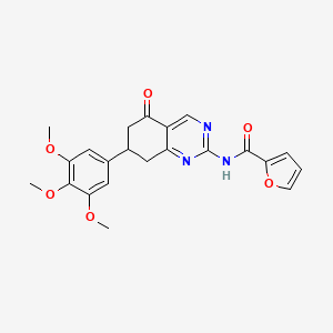 N-(5-oxo-7-(3,4,5-trimethoxyphenyl)-5,6,7,8-tetrahydroquinazolin-2-yl)furan-2-carboxamide