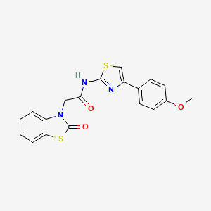 N-[4-(4-methoxyphenyl)-1,3-thiazol-2-yl]-2-(2-oxo-1,3-benzothiazol-3(2H)-yl)acetamide