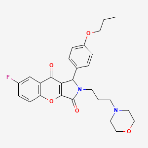 7-Fluoro-2-[3-(morpholin-4-yl)propyl]-1-(4-propoxyphenyl)-1,2-dihydrochromeno[2,3-c]pyrrole-3,9-dione