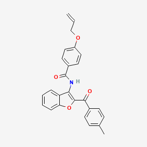 N-{2-[(4-methylphenyl)carbonyl]-1-benzofuran-3-yl}-4-(prop-2-en-1-yloxy)benzamide