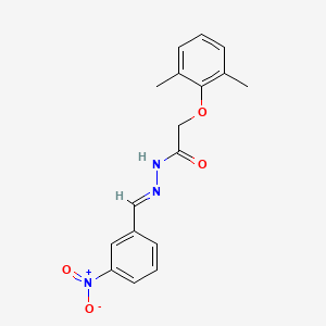 2-(2,6-dimethylphenoxy)-N'-[(E)-(3-nitrophenyl)methylidene]acetohydrazide