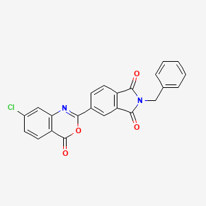 molecular formula C23H13ClN2O4 B15023756 2-benzyl-5-(7-chloro-4-oxo-4H-3,1-benzoxazin-2-yl)-1H-isoindole-1,3(2H)-dione 