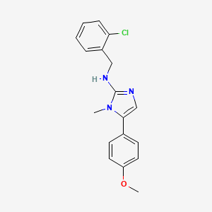 N-(2-chlorobenzyl)-5-(4-methoxyphenyl)-1-methyl-1H-imidazol-2-amine