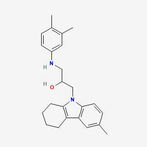 1-[(3,4-dimethylphenyl)amino]-3-(6-methyl-1,2,3,4-tetrahydro-9H-carbazol-9-yl)propan-2-ol