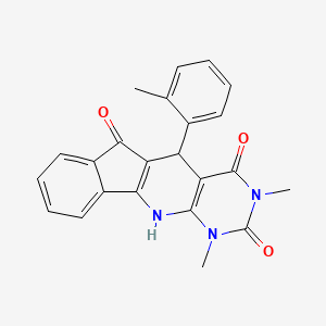 5,7-dimethyl-2-(2-methylphenyl)-5,7,9-triazatetracyclo[8.7.0.03,8.011,16]heptadeca-1(10),3(8),11,13,15-pentaene-4,6,17-trione