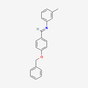 N-(3-methylphenyl)-1-(4-phenylmethoxyphenyl)methanimine