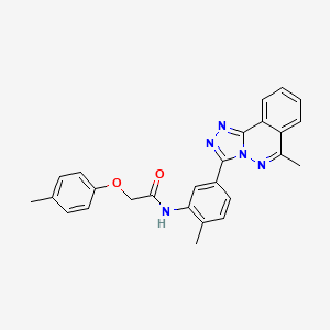 N-[2-methyl-5-(6-methyl[1,2,4]triazolo[3,4-a]phthalazin-3-yl)phenyl]-2-(4-methylphenoxy)acetamide