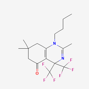 1-butyl-2,7,7-trimethyl-4,4-bis(trifluoromethyl)-4,6,7,8-tetrahydroquinazolin-5(1H)-one