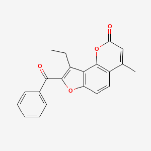 8-benzoyl-9-ethyl-4-methyl-2H-furo[2,3-h]chromen-2-one