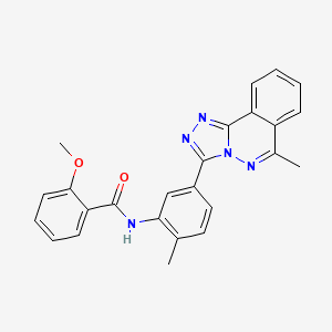 2-methoxy-N-[2-methyl-5-(6-methyl[1,2,4]triazolo[3,4-a]phthalazin-3-yl)phenyl]benzamide