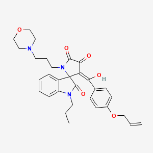 4'-hydroxy-1'-[3-(morpholin-4-yl)propyl]-3'-{[4-(prop-2-en-1-yloxy)phenyl]carbonyl}-1-propylspiro[indole-3,2'-pyrrole]-2,5'(1H,1'H)-dione